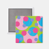 Retro Snoep roze magneet (Voorkant / Achterkant)