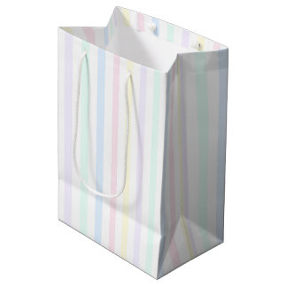 Retro Snoep Stripes Pastel Multicolor Medium Cadeauzakje