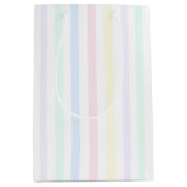 Retro Snoep Stripes Pastel Multicolor Medium Cadeauzakje (Voorkant)