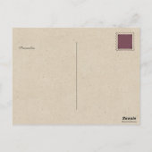 Retro snoepwinkel Algemene Winkel Persoonlijk  Briefkaart (Achterkant)