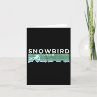 Retro Snowbird, Utah Verontwaardigd Skiën Kaart