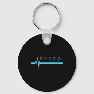 Retro Snowboard - Snowboarder Snowboarden Sleutelhanger