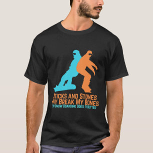 Retro Snowboarden cadeau voor snowboarders T-shirt