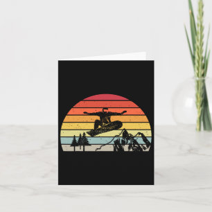 Retro  Snowboarden Mountain Adventure Snow Kaart