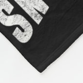 Retro Snowboarder Silhouette Sno Fleece Deken (Hoek)