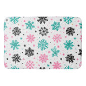 Retro Snowflakes Badmat (Voorkant)