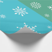 Retro - Snowflakes Cadeaupapier (Hoek)