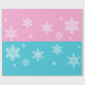 Retro - Snowflakes Cadeaupapier (Vlak)