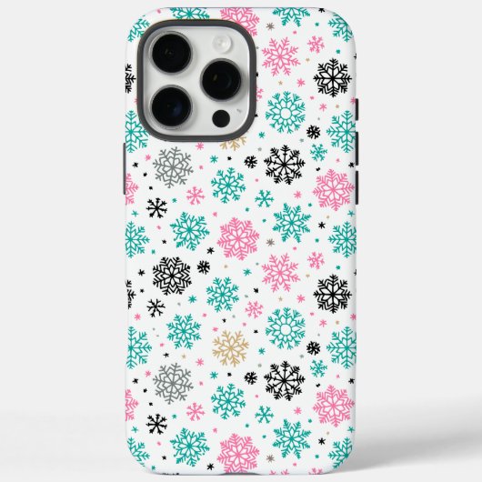 Retro Snowflakes Case-Mate iPhone Case (Achterkant)