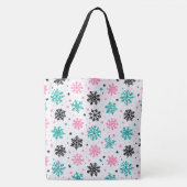 Retro Snowflakes Draagtas (Voorkant)