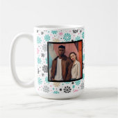 Retro Snowflakes Koffiemok (Links)