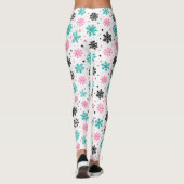 Retro Snowflakes Leggings (Achterkant)