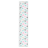 Retro Snowflakes Medium Tafelloper (Voorkant)