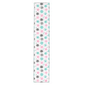 Retro Snowflakes Medium Tafelloper (Voorkant)