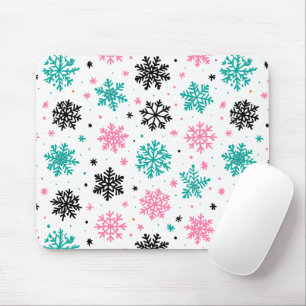 Retro Snowflakes Muismat