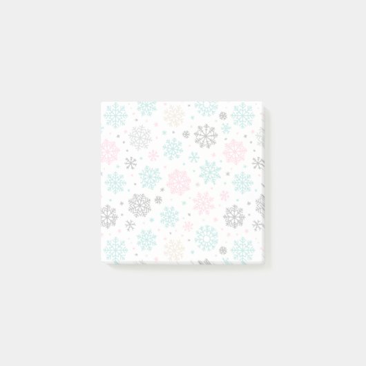 Retro Snowflakes Post-it® Notes (Voorkant)