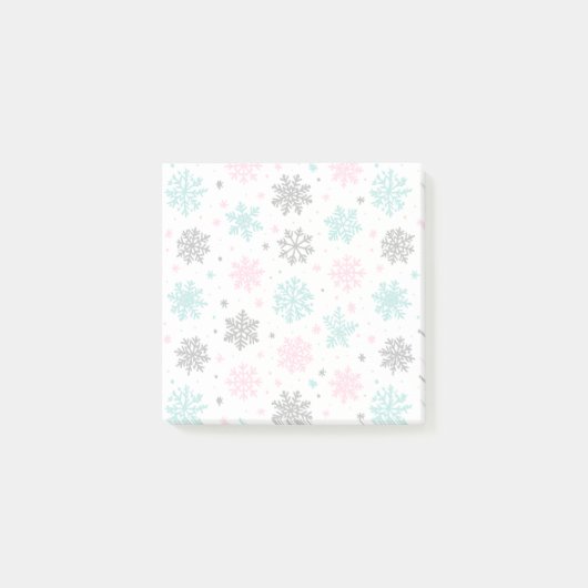 Retro Snowflakes Post-it® Notes (Voorkant)