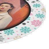 Retro Snowflakes Snijplank (Hoek)