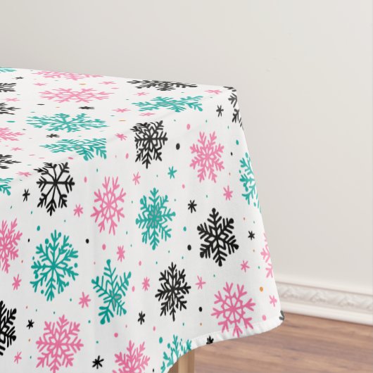 Retro Snowflakes Tafelkleed (Voorbeeld)