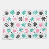 Retro Snowflakes Theedoek (Horizontaal)