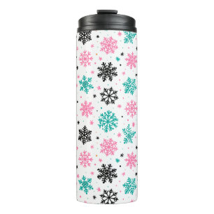 Retro Snowflakes Thermosbeker