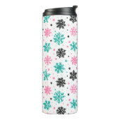 Retro Snowflakes Thermosbeker (Gedraaid links)