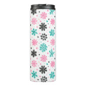 Retro Snowflakes Thermosbeker (Achterkant)