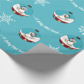 Retro - Snowman Cadeaupapier (Hoek)