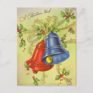 Retro Snowman Kerstmis Feestdagenkaart