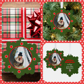 Retro Snowman Kerstmis Ornament Kaart