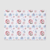 Retro Snowman met snowflakes papier (Voorkant)