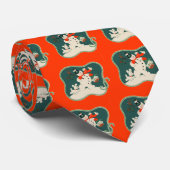 Retro Snowman Stropdas (Opgerold)