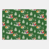 Retro Snowmen Medley Inpakpapier Vel (Voorkant 2)