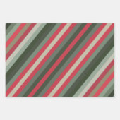 Retro Snowy-kerstwoningen Inpakpapier Vel (Voorkant 2)