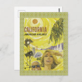 Retro So Cal Air Reizen Briefkaart (Voorkant / Achterkant)