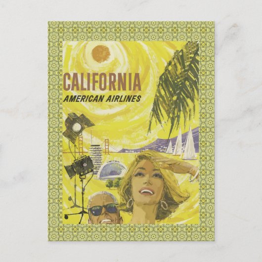 Retro So Cal Air Reizen Briefkaart (Voorkant)