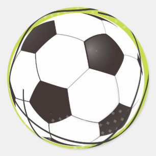 Retro SOCCER decoratieve Sticker zegel