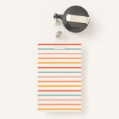 Retro sociaal werker kleurrijk badge (Achterkant met intrekbare)