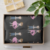 Retro Sock Hop Birthday Party Tissuepapier (Geschenk)