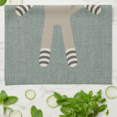 Retro Sock Monkey Theedoek (Gevouwen)