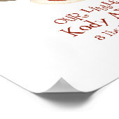 Retro Sock Monkey w Stocking Pet Baby Boy Gifts Poster (Hoek)