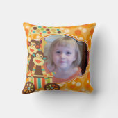 Retro Sock Monkeys Custom Photo MOJO Coussin (Verso)