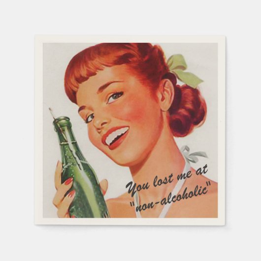 Retro Soda Ad Joke Servetten (Voorkant)