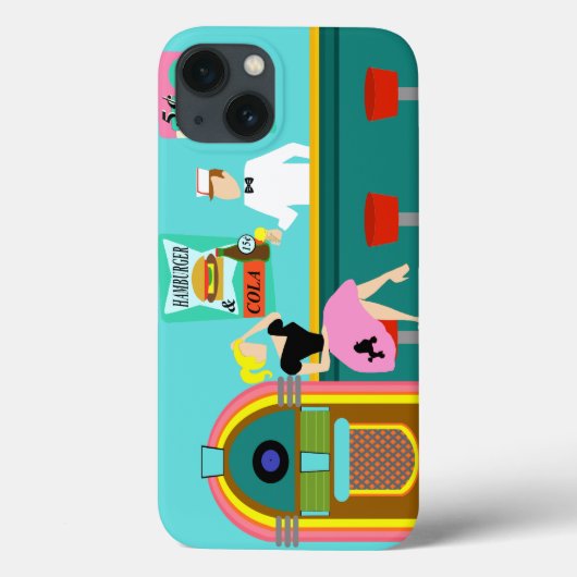 Retro Soda Fontaine iPhone 6 Coque (Verso)