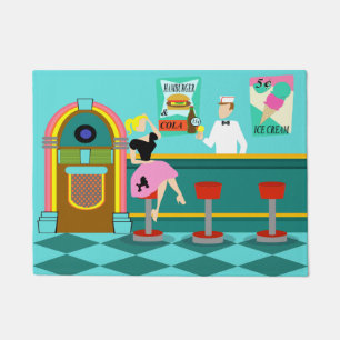 Retro Soda Fountain Deuren Deurmat