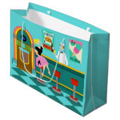 Retro Soda Fountain Gift Bag Large Cadeautasje (Voorkant Gekanteld)