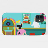 Retro Soda Fountain iPhone 5/5S Coque (Dos (Horizontal))