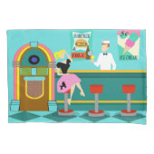 Retro Soda Fountain Pillowcase Kussensloop (Voorkant)