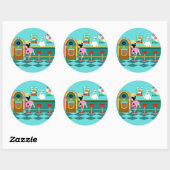 Retro Soda Fountain Stickers (Vel)