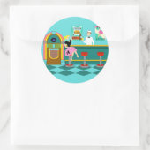 Retro Soda Fountain Stickers (Tas)